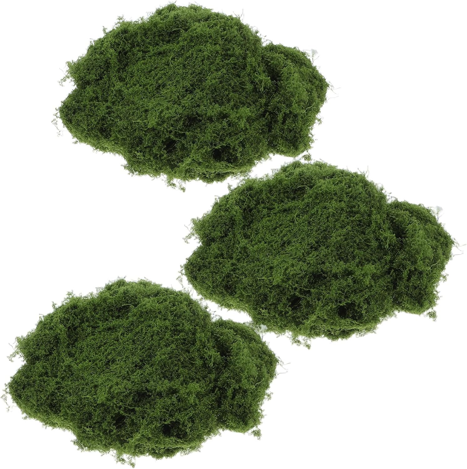 SHINEOFI 3pcs Artificial Moss Xmas for Crafts Polyester Indoor Decor