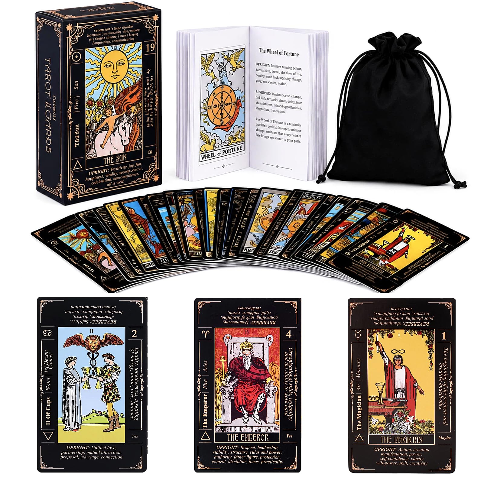 Amazon.co.jp: King's palace ライダーウェイト タロットデッキ 初心者
