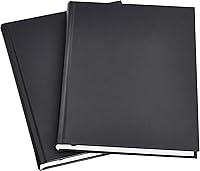 Amazon Basics Hardcover Journal 2-Pack: Perforated Lined Pages, 10.5x7.5in Professional Notebooks for Journaling & Notes