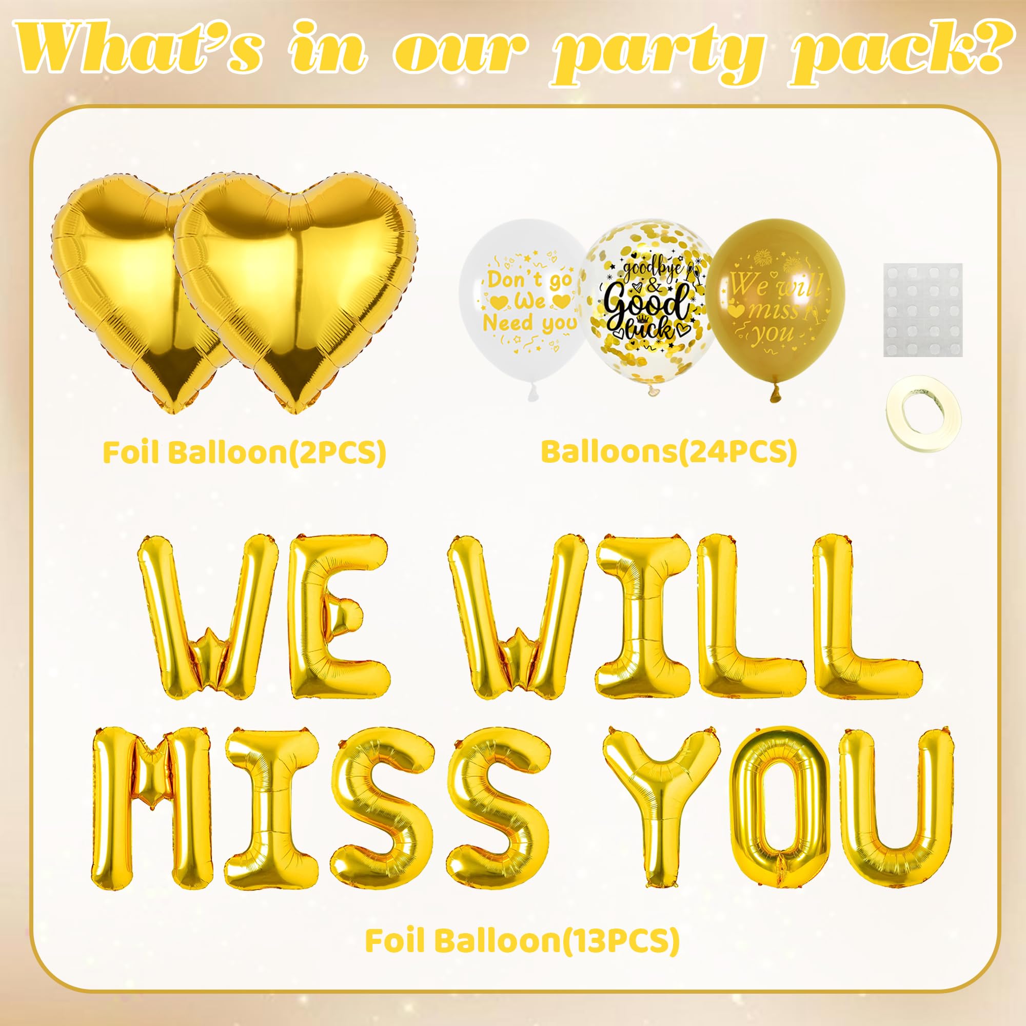 We Will Miss You Decorations - Image 2