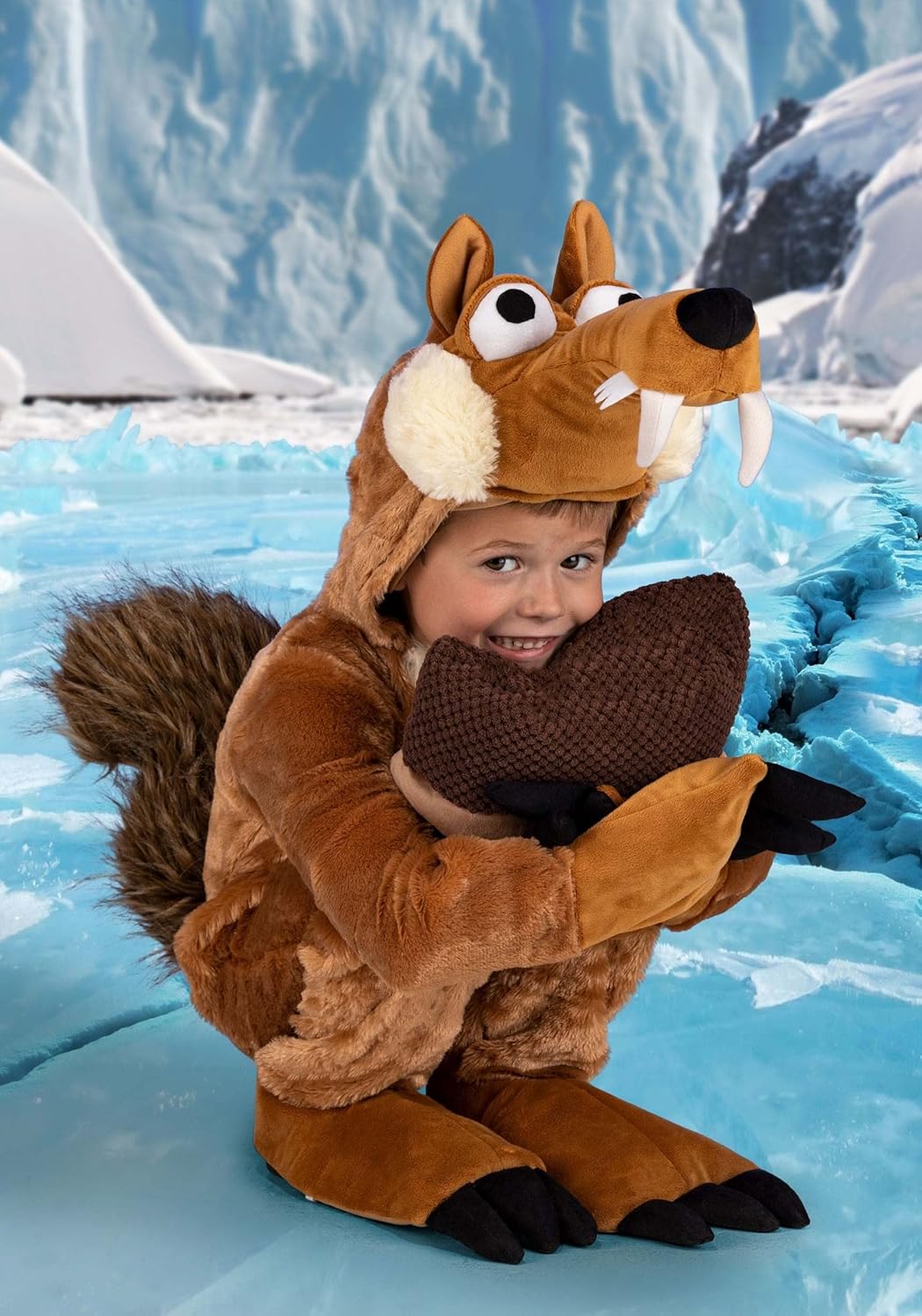 Ice Age Scrat Toddler Costume - Jumpsuit with Mitts, Hood, and Claws for Kids - Image 6