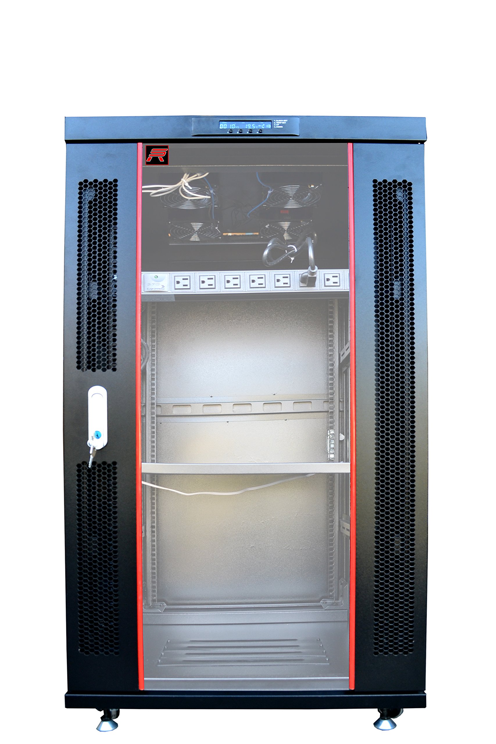 Sysracks 18U Server Rack Network Enclosure 39 inch Deep Data on