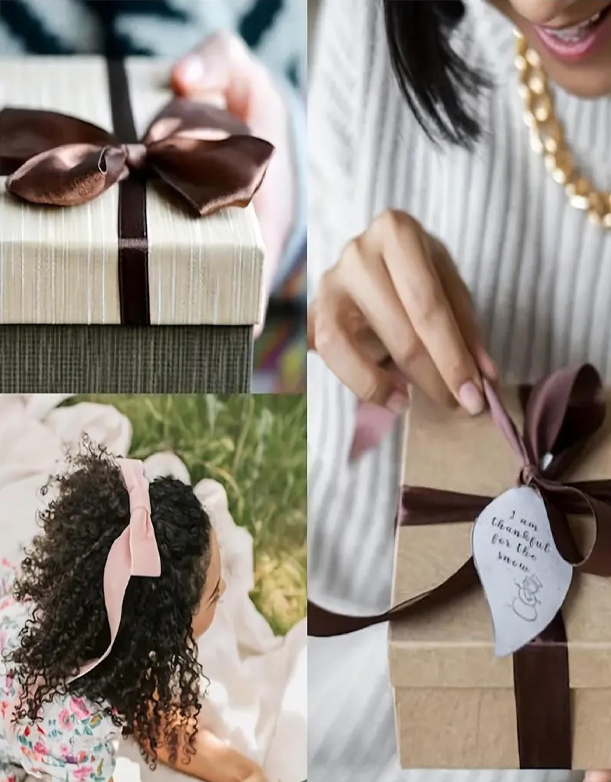 Double Sided Satin Ribbon 25mm x 10 Meters (Off White) for Gifts Wrap Sew Party, Decorations Events Dress Wedding Christmas Crafts, Bows Car, Balloons Hairs, DIY, Bouquets, Cake More — view 222
