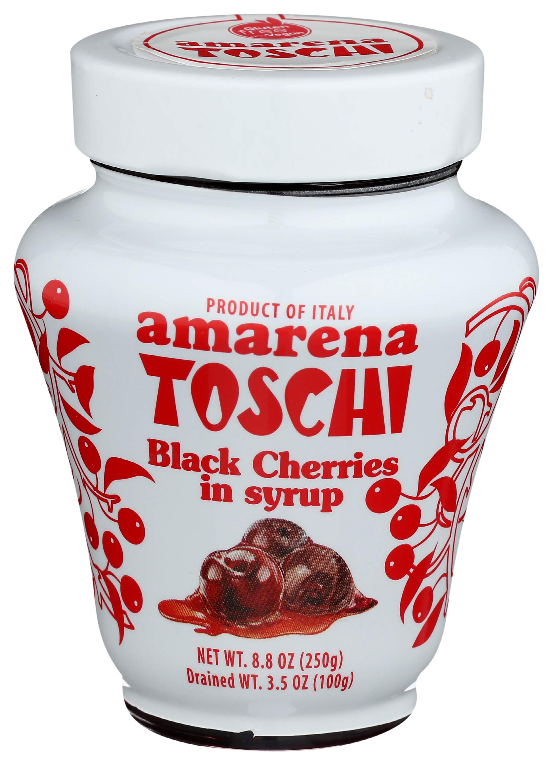 ToschiBlack Cherries in Syrup, 8.8 OZ
