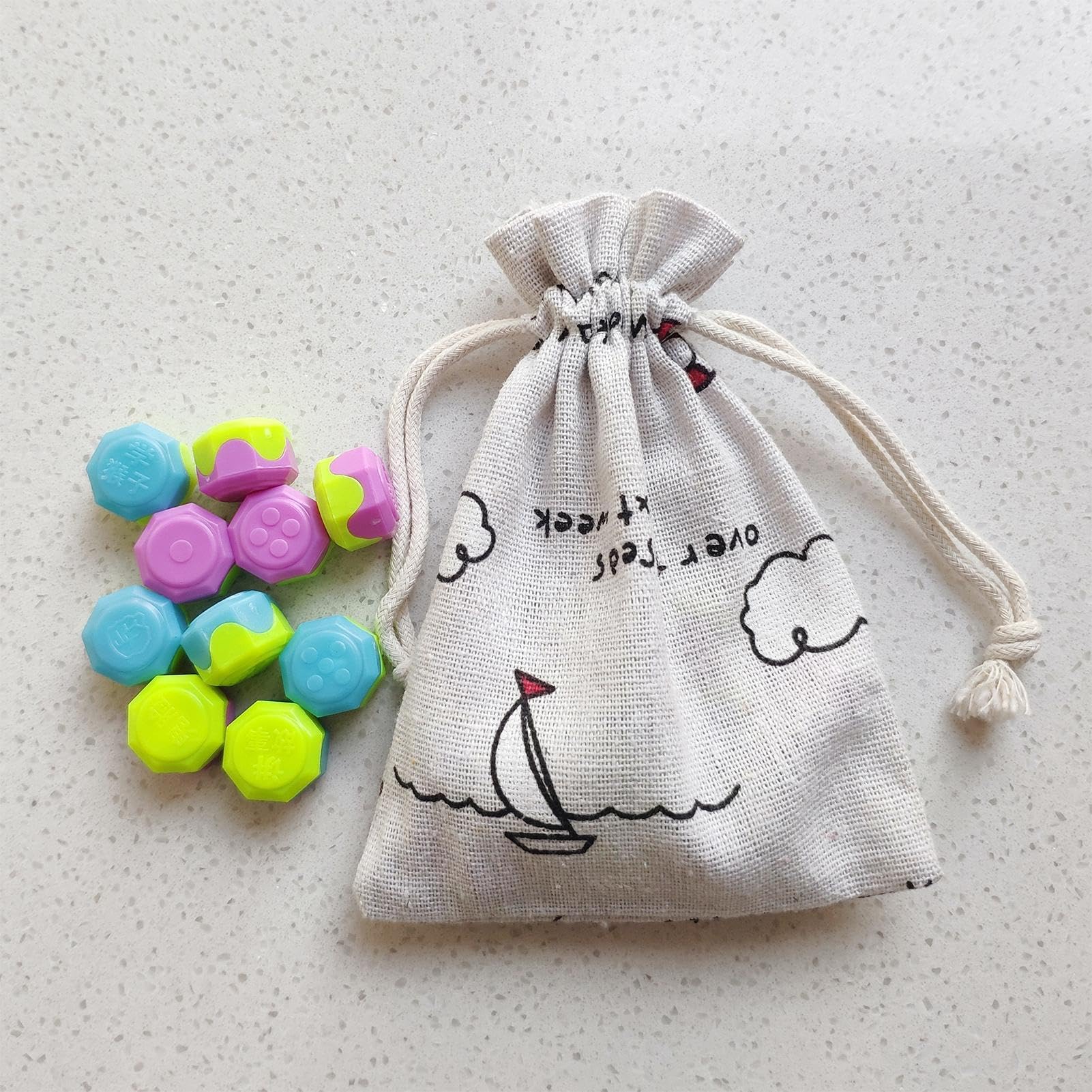 Yeefunjoy Jeu Gonggi Coréen – Pierres De Pierre Légères – Boîte De Rangement – Coordination Et Réflexe – Dès 4 Ans