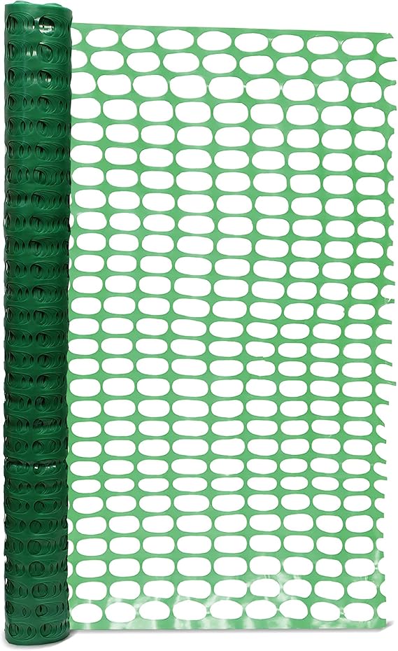 BISupply 4x100 ft Temporary Fencing for Yard Green Outdoor Plastic Construction