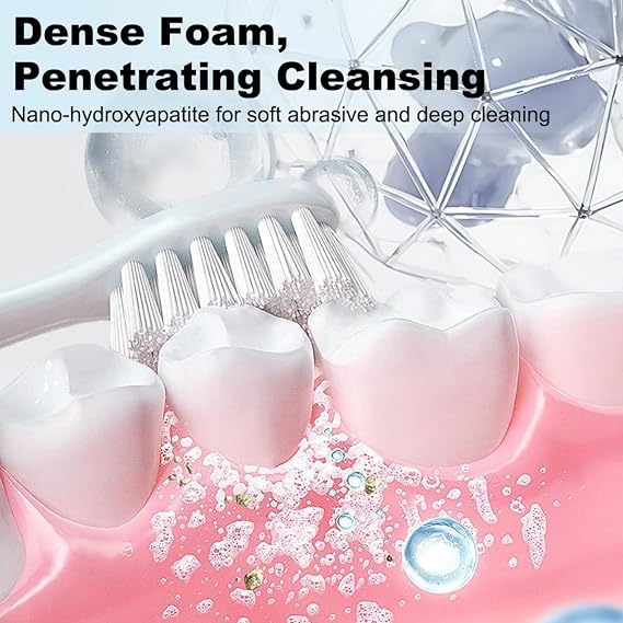Hydroxyapatite Toothpaste, 2026 New Upgraded Formula 10% Nano-Hydroxyapatite Toothpaste Strengthens Enamel, Fluoride-Free Toothpastes with Gentle on Sensitive Teeth and Freshens Breath(4.23oz, 2Pcs)