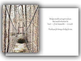 Thank You for Being a Bridge for Me | Teacher | Coach | Mentor | Counselor | Thank You Card