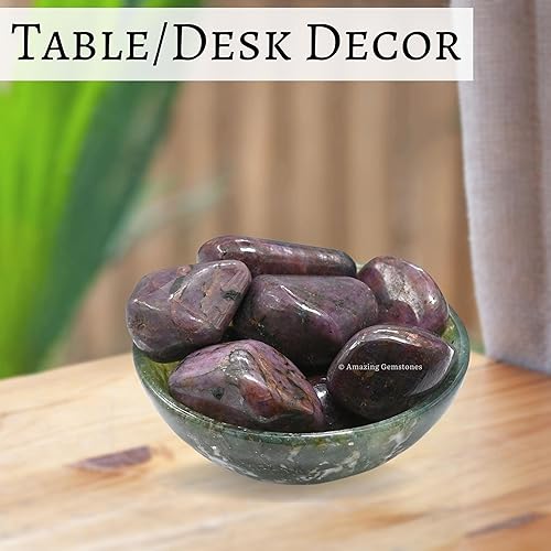 Miniatura 5 de Amazing Gemstone Cristales de rubí y piedras curativas, piedras preciosas de piedra de rubí de 1 onza, piedras curativas naturales para el