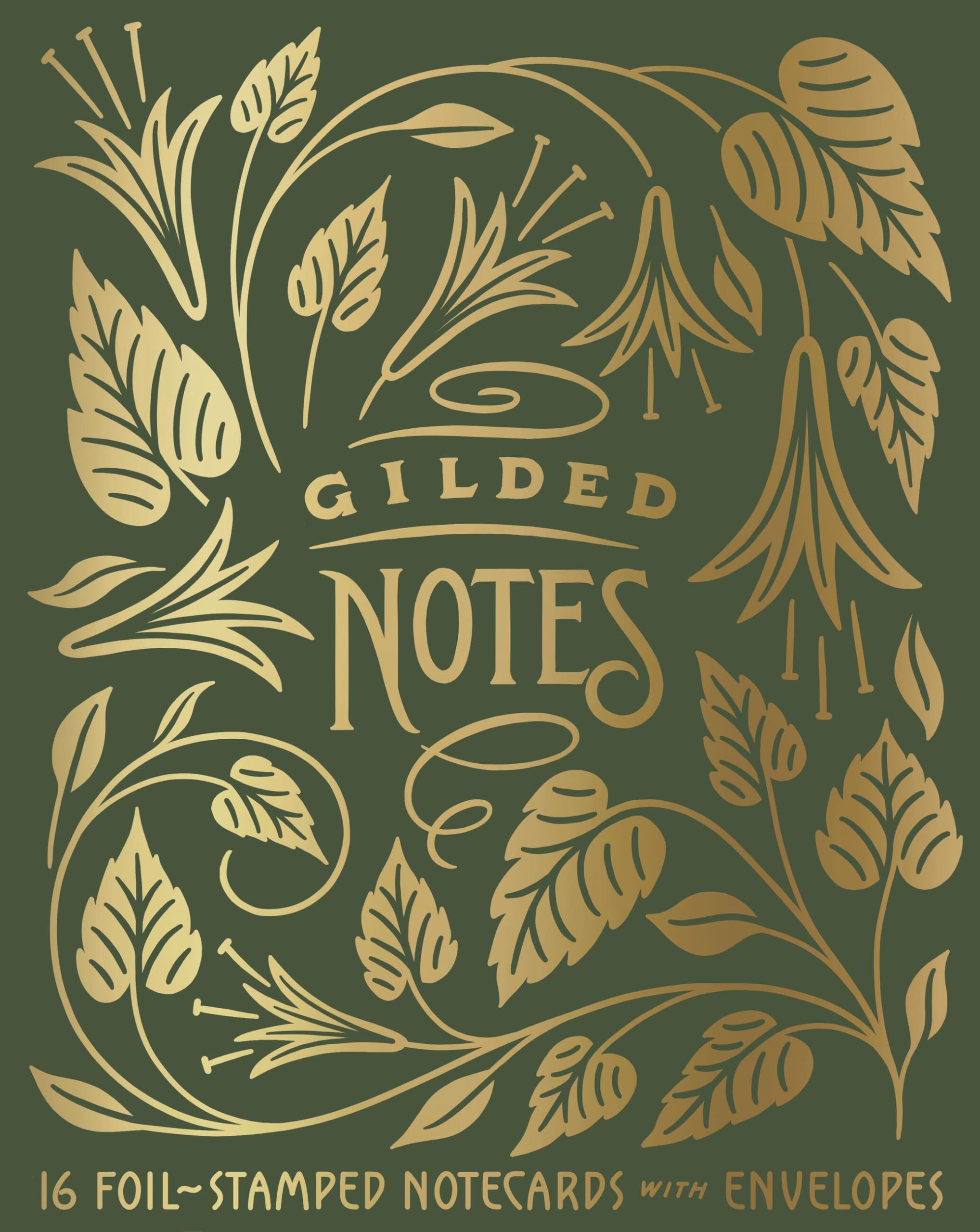 Chronicle Books Gilded Notes: 16 Foil-Stamped Notecards & Envelopes