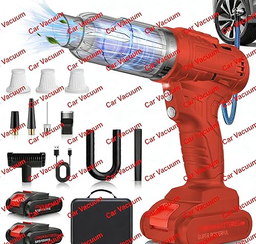 Aspiradora portátil inalámbrica para automóvil, 40,000 Pa de alta potencia, eliminador de polvo de alta potencia, aspiradoras recargables para
