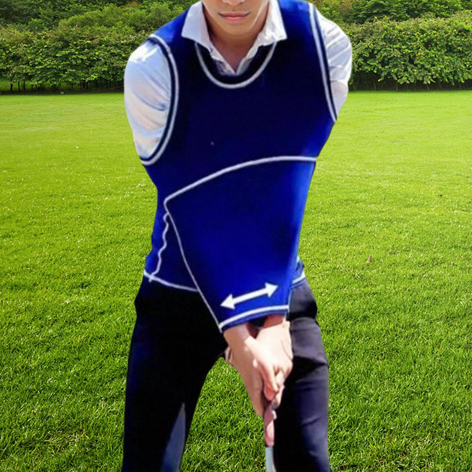 Homyl Ayuda para El Entrenamiento del Swing de Golf, Varilla de Ajuste Ligera para Golfistas, Fuerza del Swing Corporal, Chaleco de Swing para Hom