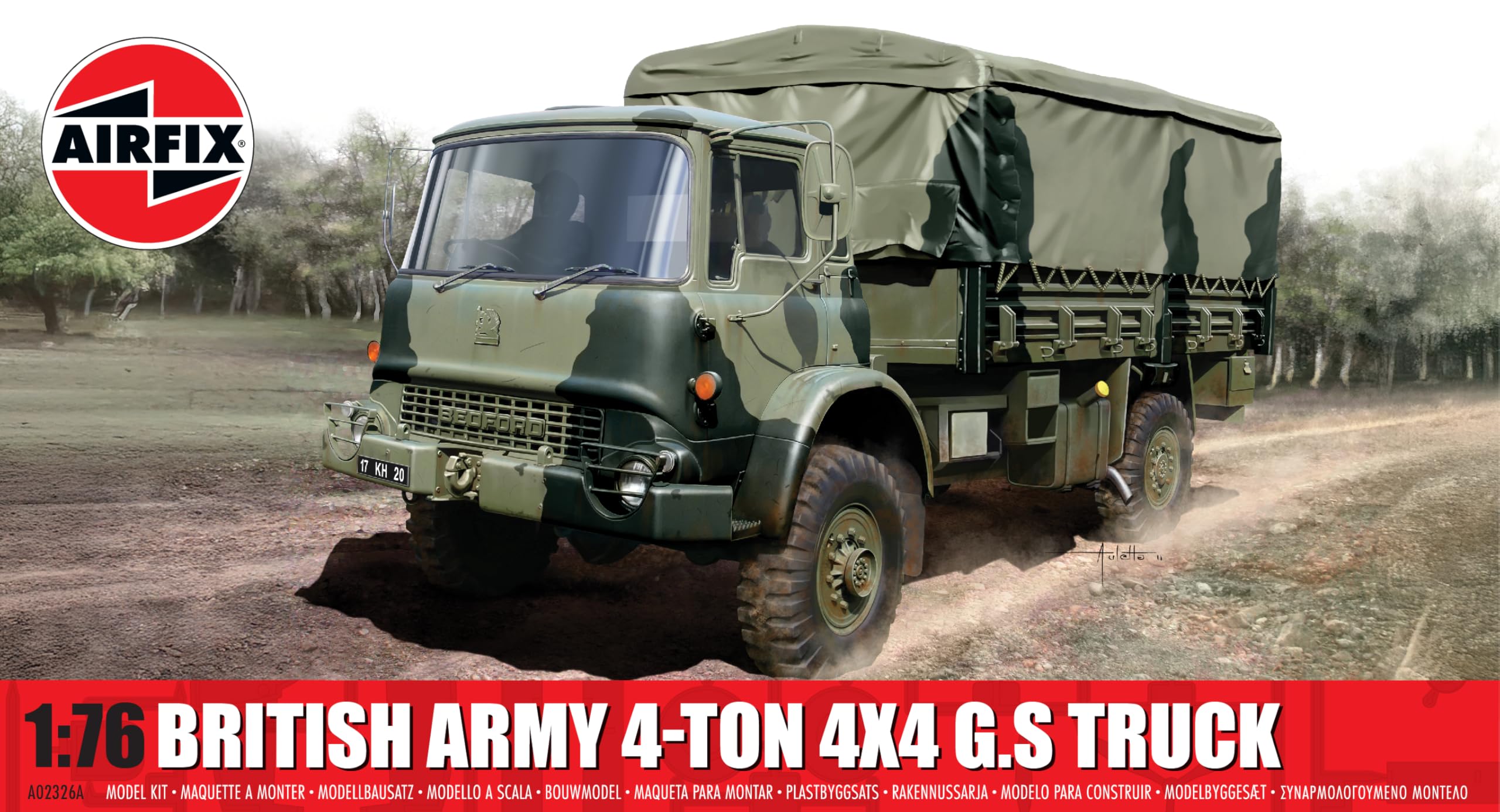Airfix A02326A British Army 4-ton 4 x 4 G.S Truck, Un-painted