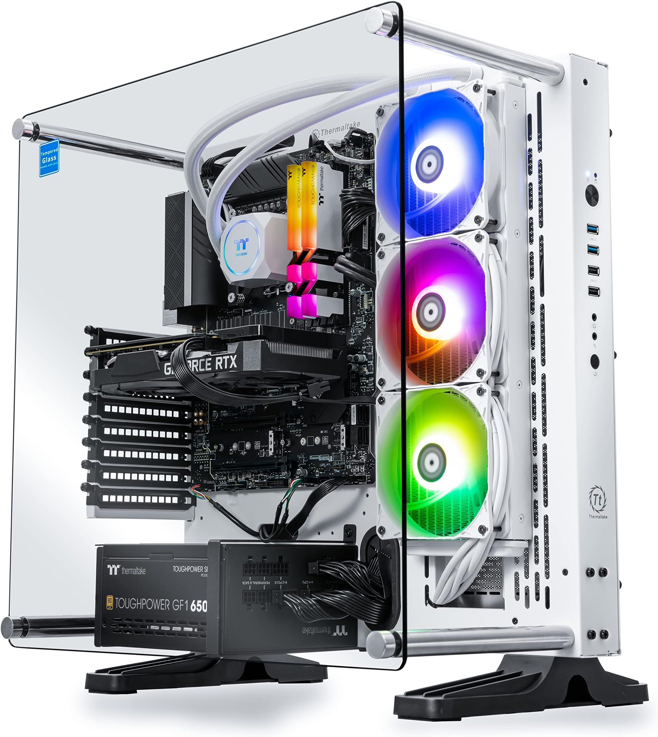 Thermaltake Arctic i360T R4 AIO Liquid Cooled Gaming Desktop (Intel Core™ i5-12600KF, Toughram DDR4 3600Mhz 16GB Memory, NVIDIA® GeForce RTX™ 3060 Ti, 1TB NVMe M.2, Win10 Home) P3AR-Z69R-36T-LCS