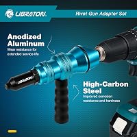 Libraton Vak Szegecs Adapter Fúrógéphez és Csavarbehajtóhoz 2.4-4.8mm 6