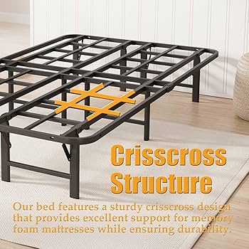 Amazon.com: Wurfuss 14 in High Twin Bed Frame No Box Spring