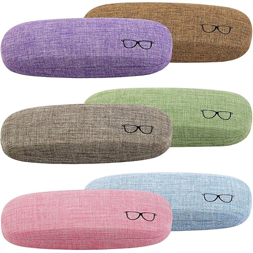 ZONLY Eyeglasses Case,(6 Piece) Unisex Hard Shell Eyeglasses Cases Protective Case For Glasse