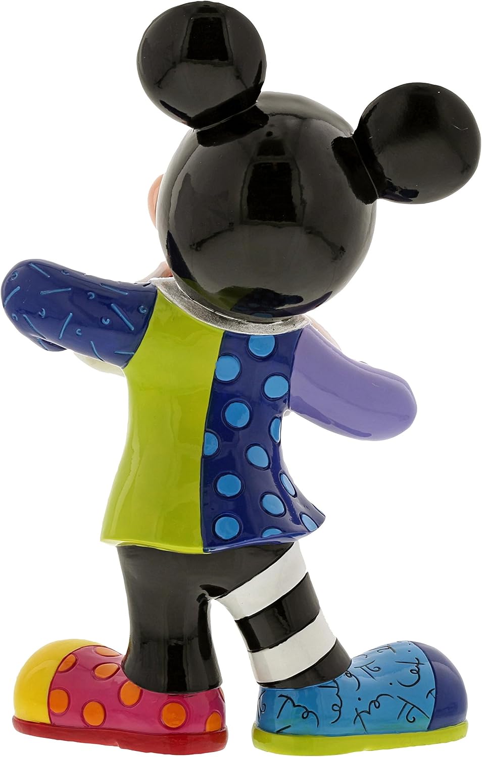 Enesco Disney by Britto Mickey Mouse with Bling 90th Celebration, 10.5” Stone Resin Figurine, Multicolor