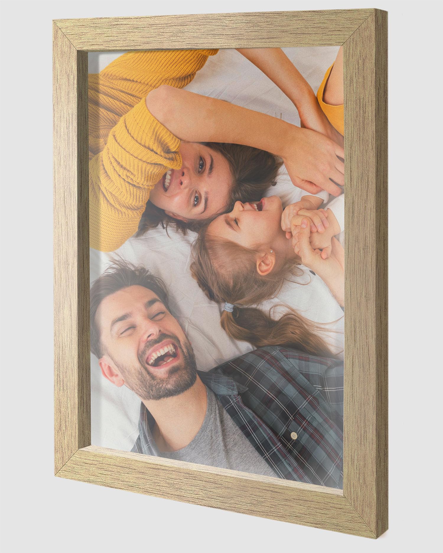 REGALOCREATIVO Cuadro Personalizado con tu Foto. Marco color Madera. A1 59,4x84,1 cm. Incluye póster en papel de 250gr y Marco. Regalo Original para Cumpleaños, Aniversarios