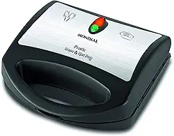 Crepeira Pratic Crepe & Hot Dog, Mondial, Preto/Inox, 850W, 220V - CP-01