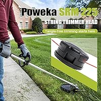 Vista 7 de Poweka SRM 225 Cabezal de recortadora para Echo Speed-Feed 400 Bump Trimmer Head Wear Cap Cubierta de carrete y cabezal de recortadora Reemplaza