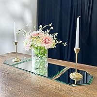 Vista 2 de Plymor Juego de corredor de 36" x 12", espejo de vidrio biselado de 0.197 in de grosor