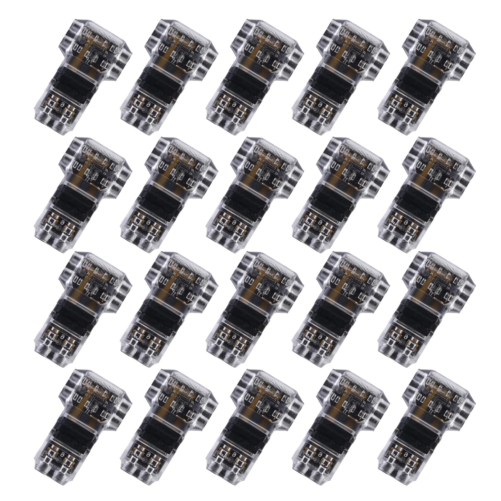 20pcs No Wire Strip 3 Way Splice Connector Replacement T Tap Quick Splice Wire T Tap Connector Low Voltage and High Voltage