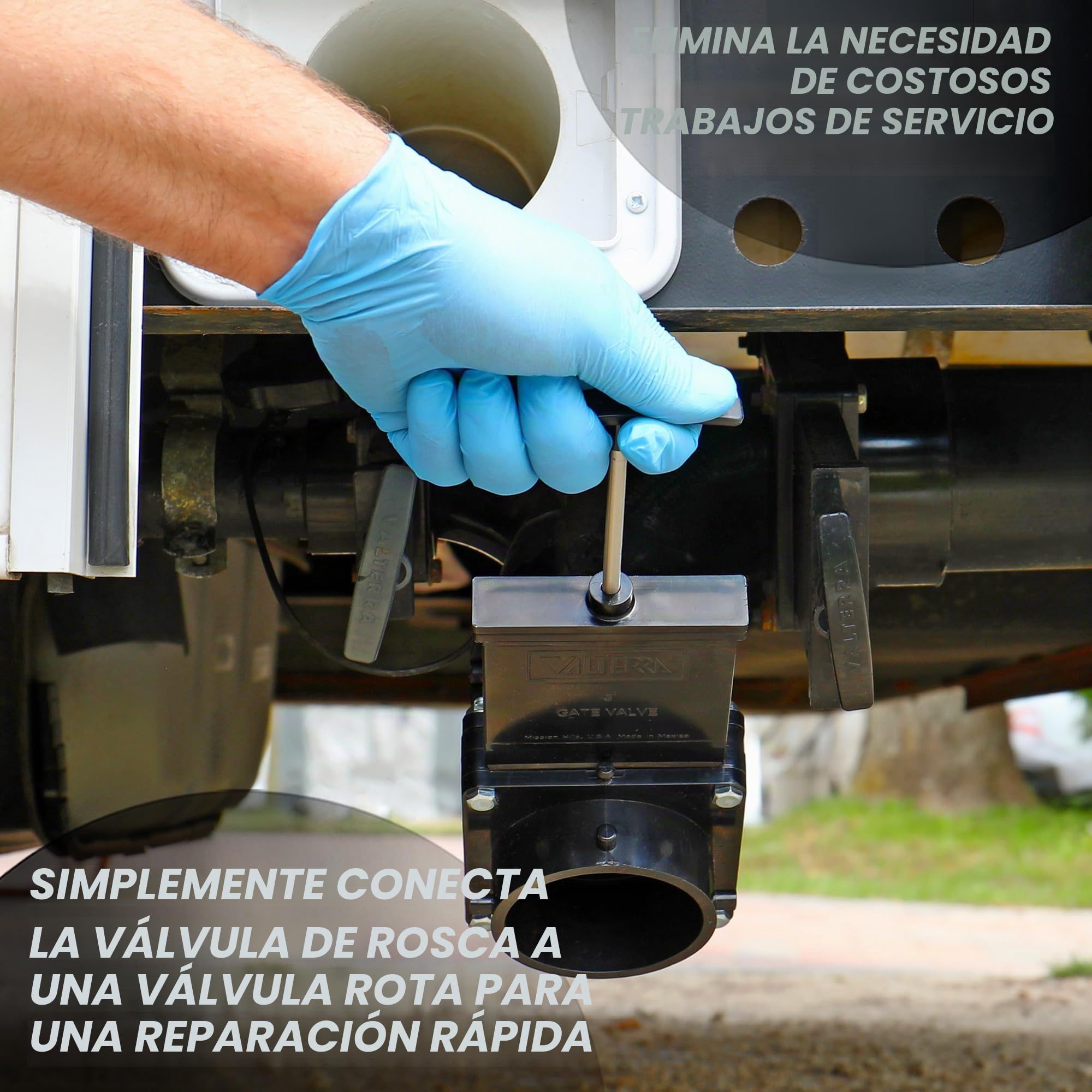 Valterra T58 - Válvula de Drenaje de Rosca, para autocaravanas y remolques de Acampada