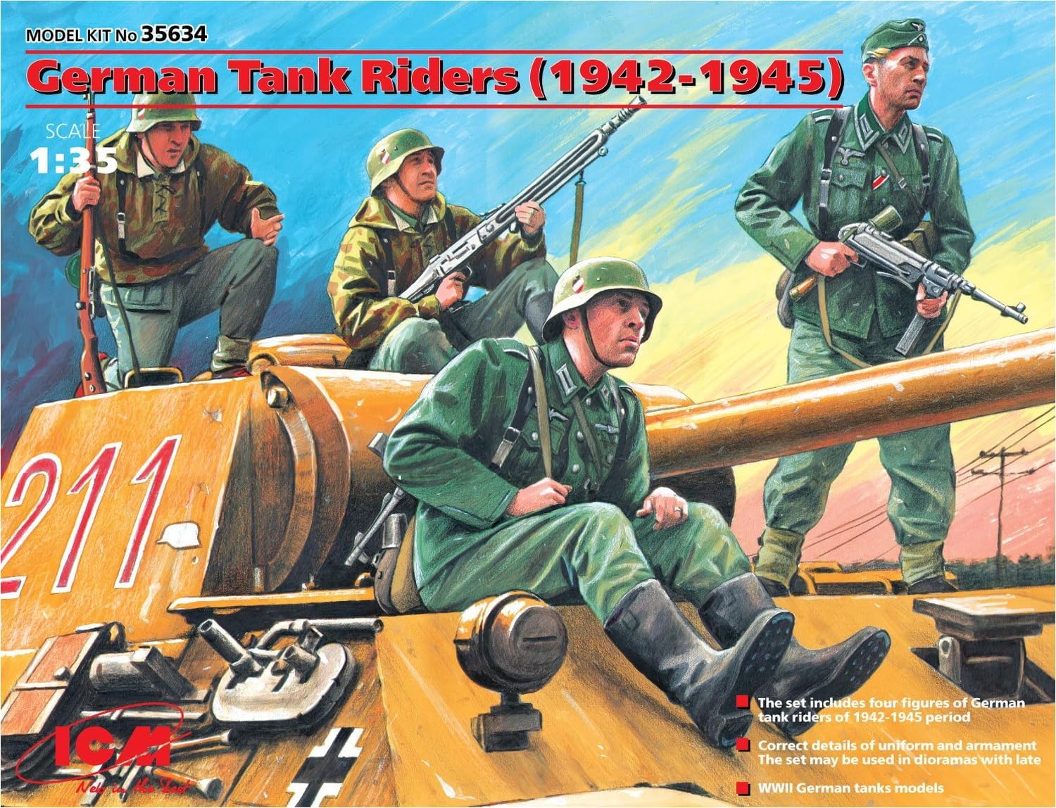 ICM Models German Tank Riders 1942-1945 Kit