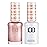 DND Gel Polish Set, Beige Nude Collection, UV/LED Gel Polish and Air Dry Nail Lacquer, Matching Chip-Free Polish Duo, 709 Georgia Peach, 0.5 Fl Oz