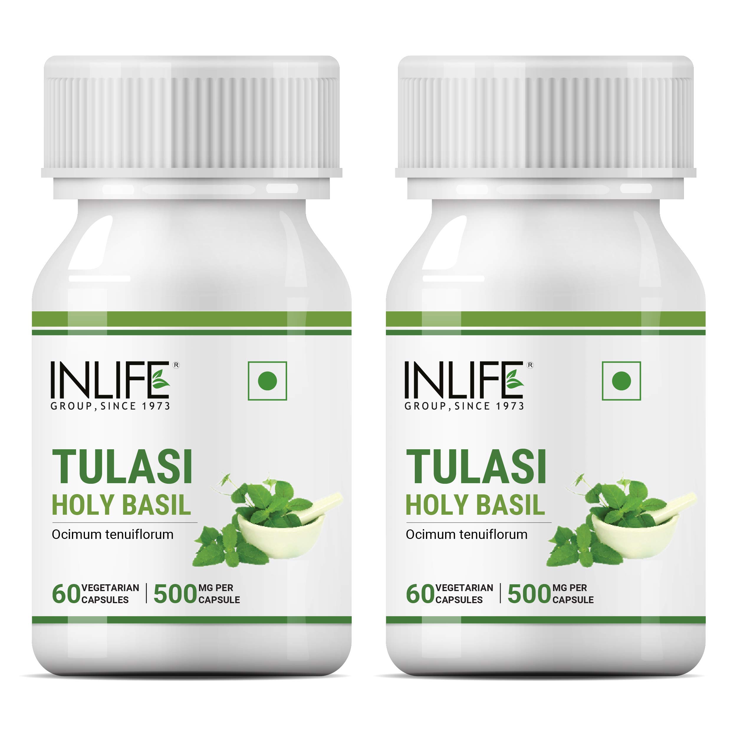 INLIFE Tulsi (Tulasi) Extract Capsules | Holy Basil | Pure Herbal Supplement | Natural Respiratory Wellness, 500mg – 60 Vegetarian Capsules (Pack of 2, 120) (B08DXSG71G) Amazon Price History, Amazon Price Tracker