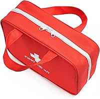 Vista 5 de Bolsa compacta vacía para botiquín de primeros auxilios, bolsa médica para traumas de emergencia, bolsa organizadora de medicamentos para el hogar