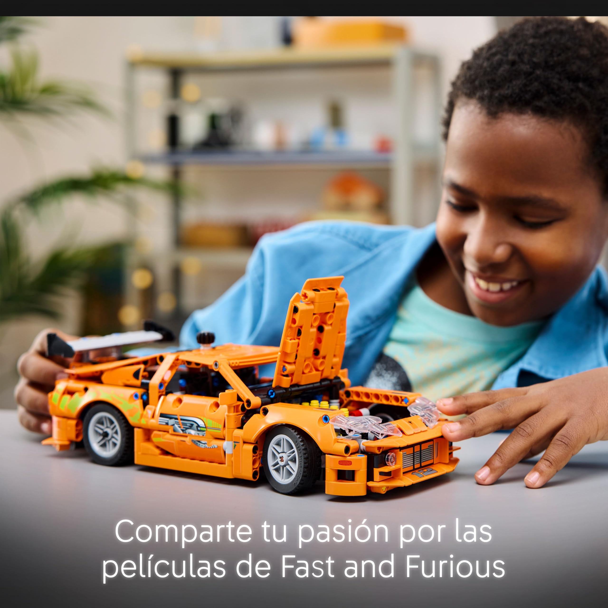 LEGO Technic Fast and Furious Toyota Supra MK4 Kit de Maqueta de Coche Deportivo de Juguete con Motor de 6 Cilindros, Regalo para Niños y Niñas de 9 Años o Más y Aficionados al Motor 42204
