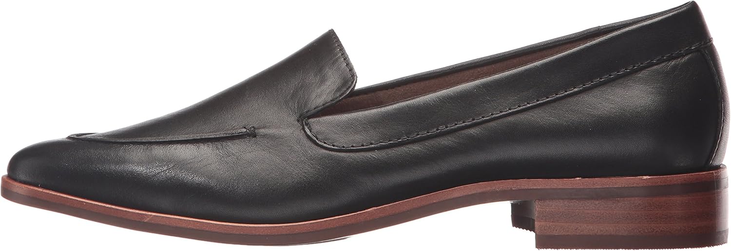 Aerosoles Women's East Side Slip-On Loafer 5 Black Leather
