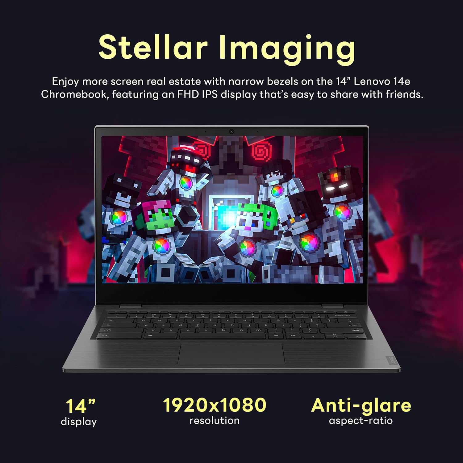 Lenovo 14e Chromebook keyboard and touchpad