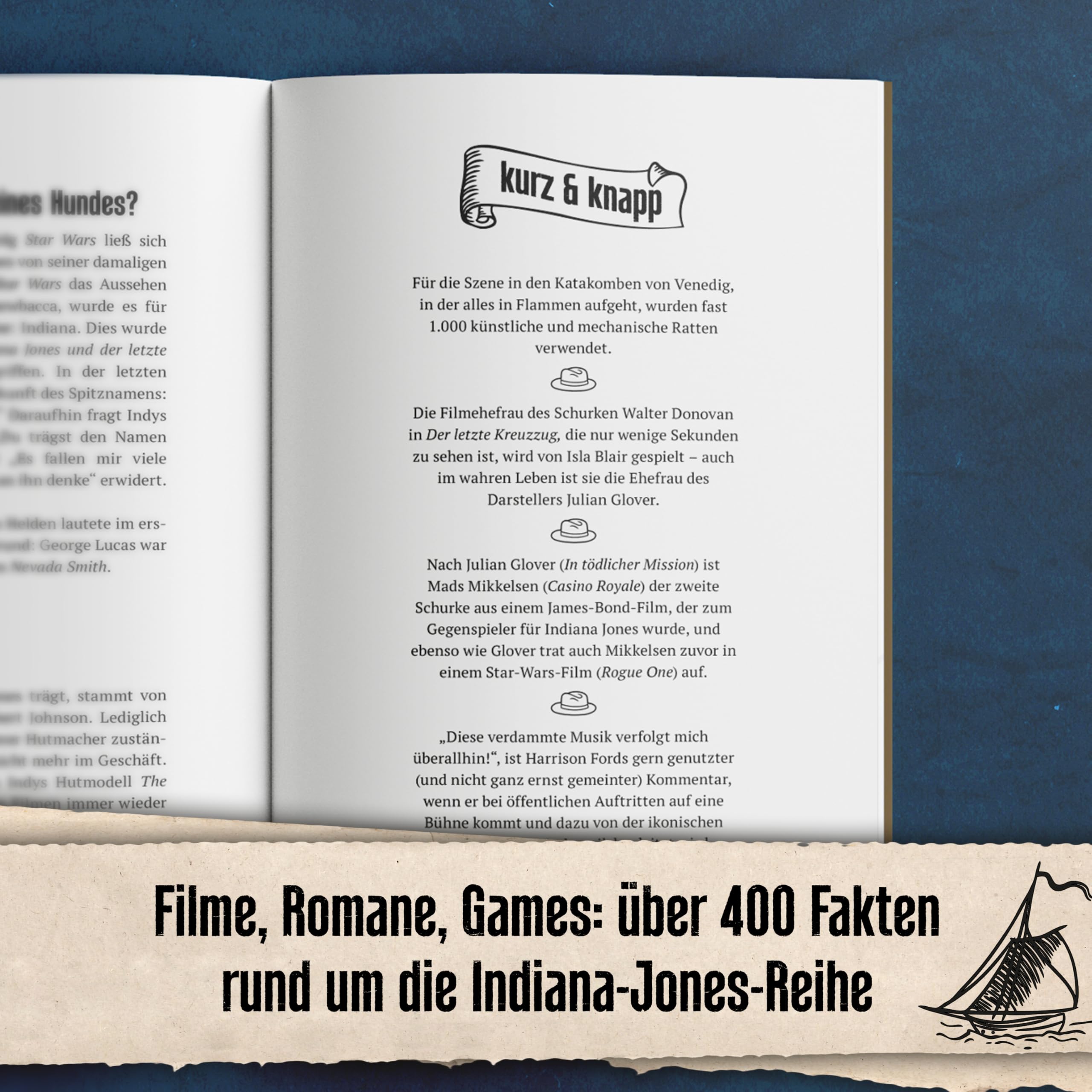 Unnützes Wissen für Indiana Jones Fans – Die inoffizielle Sammlung: Die unglaublichsten und spannendsten Fakten rund um die Abenteuer-Reihe | Das ultimative Geschenk für Indy-Fans