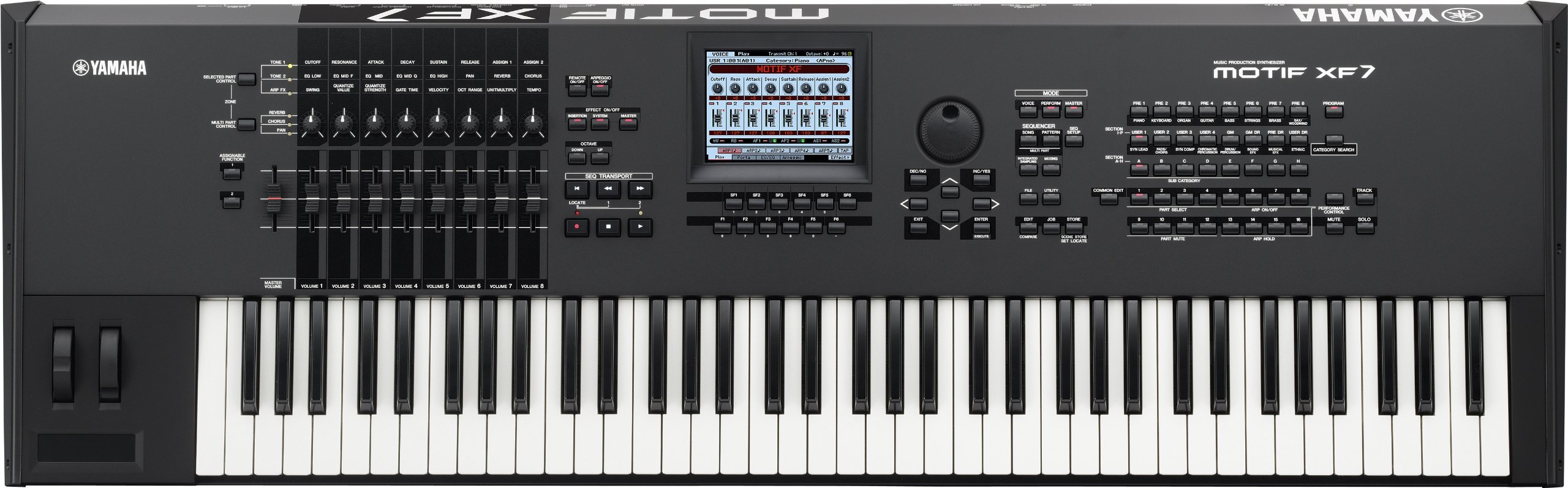 YAMAHA MOTIF7 +64MB SIMM+他社製電源コード Yamaha Motif XF7 Music Production Synthesizer : Amazon.in: Musical