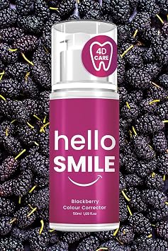 Hello Smile Instant Whitening Dental Gel, Blackberry Flavored, Anti Stain & Anti Plaque, Daily Oral Care, 50 ML