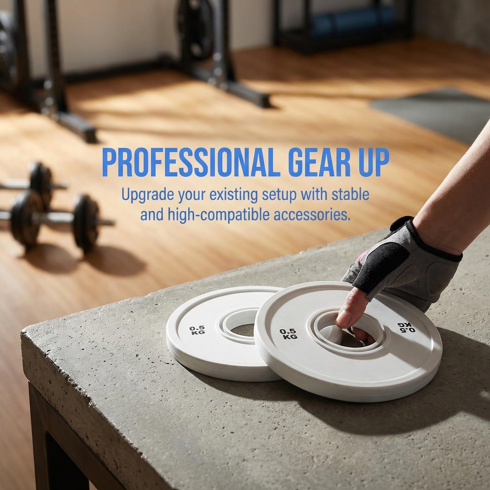 2 Piezas Discos de Pesas de Goma para Lb Orificio Estándar de 2' y Acero Resistente, Ideales para Entrenamiento en Casa y Gimnasio