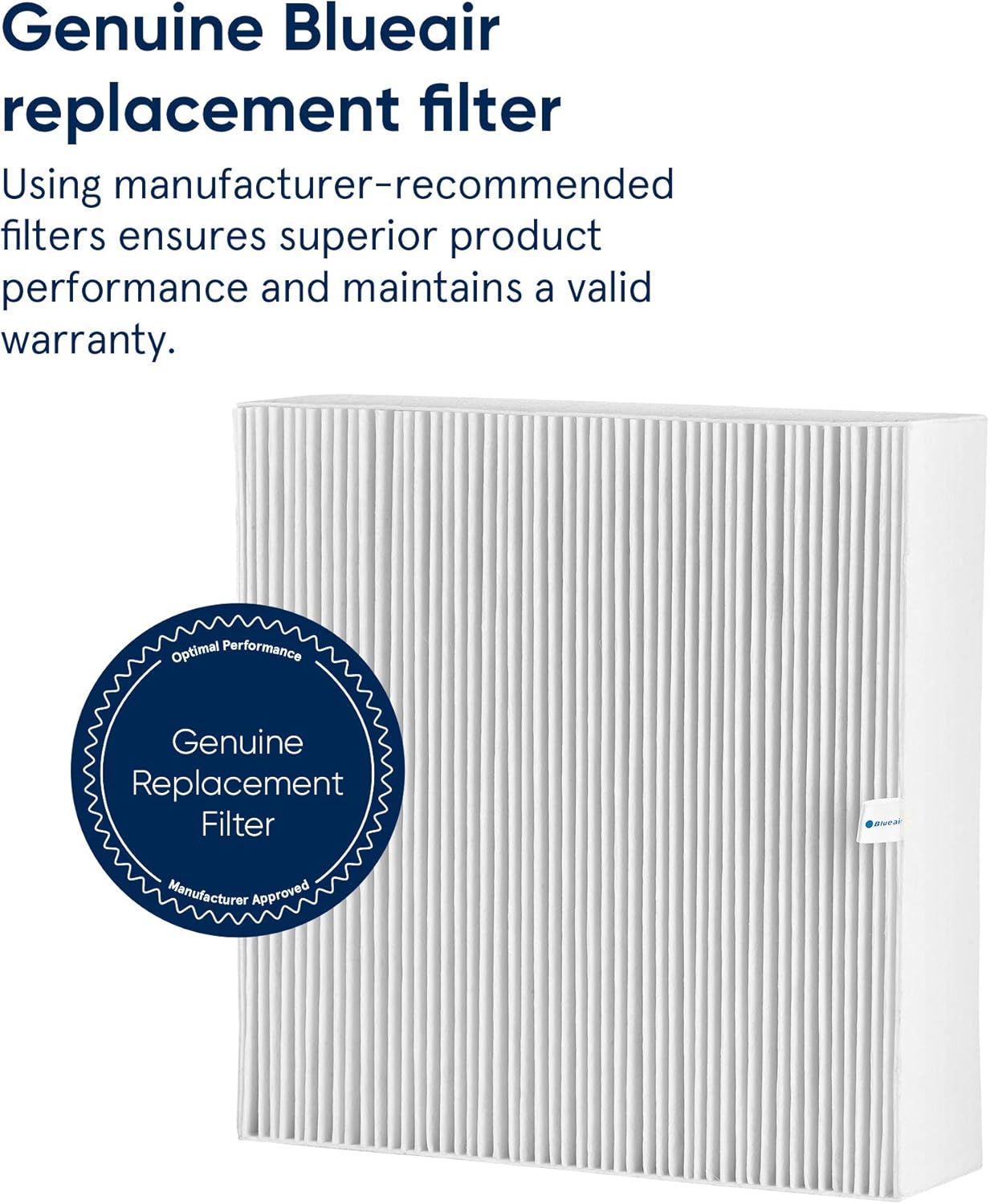 Blueair Blue Pure Fan Genuine Replacement Filter, Particle Filter for Large Pollutants Like Pollen & Dust