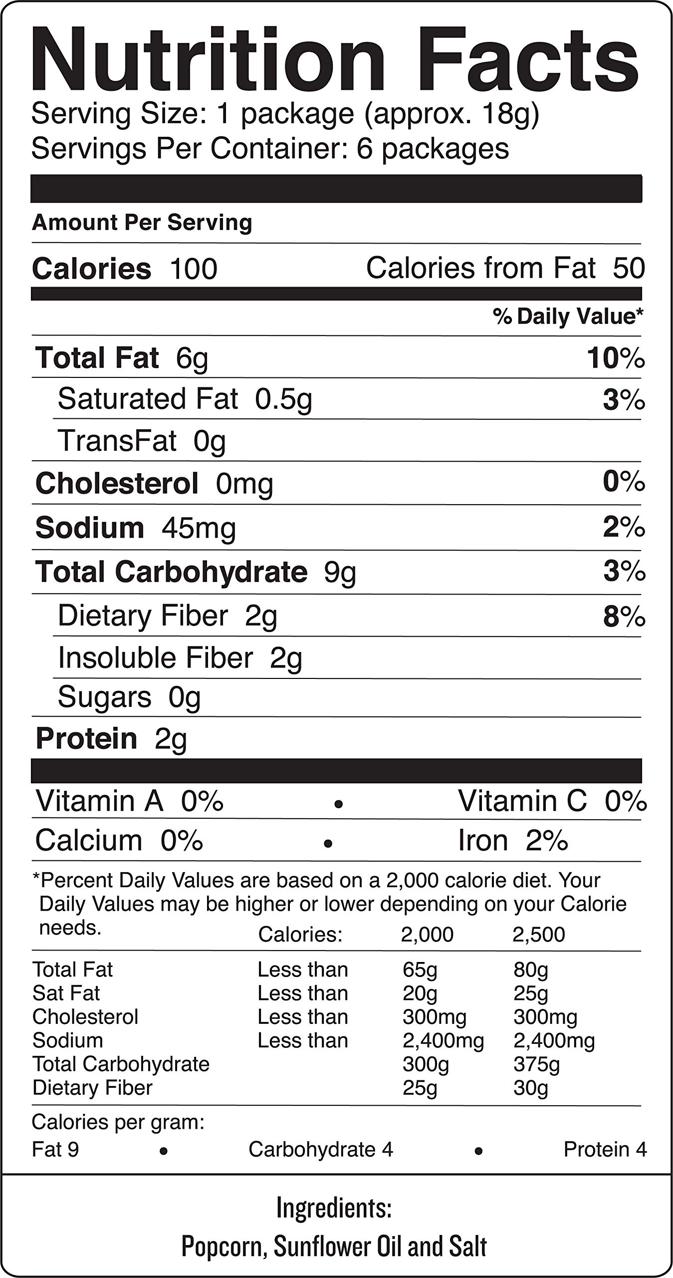 SkinnyPop Original Popped Popcorn, 100 Calorie Bags, Vegan, Glutenfree