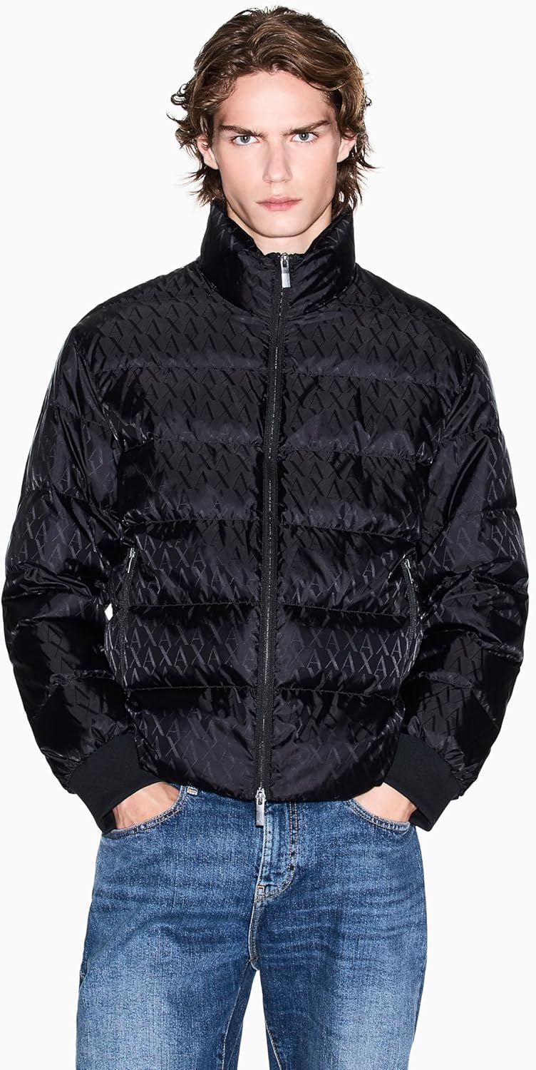 Armani Exchange mens Full Zip Blouson Jacket - Image 5