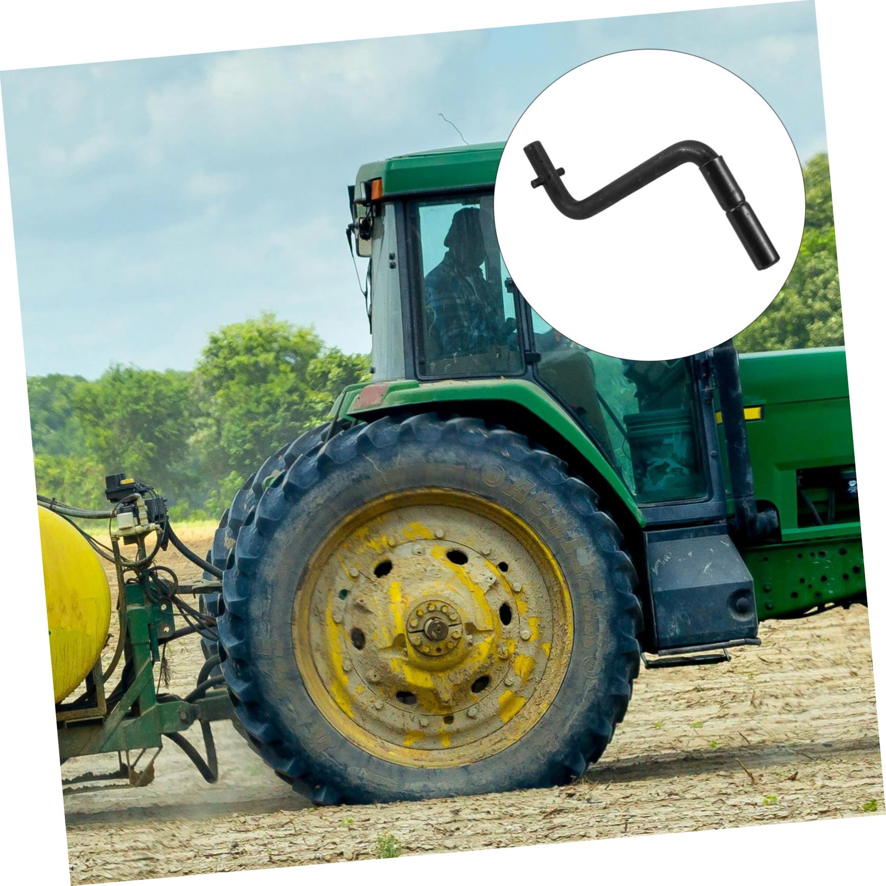 Manivelle en Acier Inoxydable de Démarrage à Cylindre Unique pour Tracteur