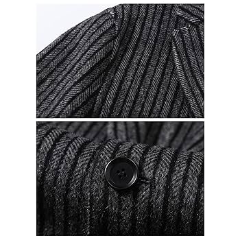 Men's Vintage Wool Blend Blazer 2 Button Casual Pinstripe Men's Vintage Wool Blend Blazer 2 Button Casual Pinstripe