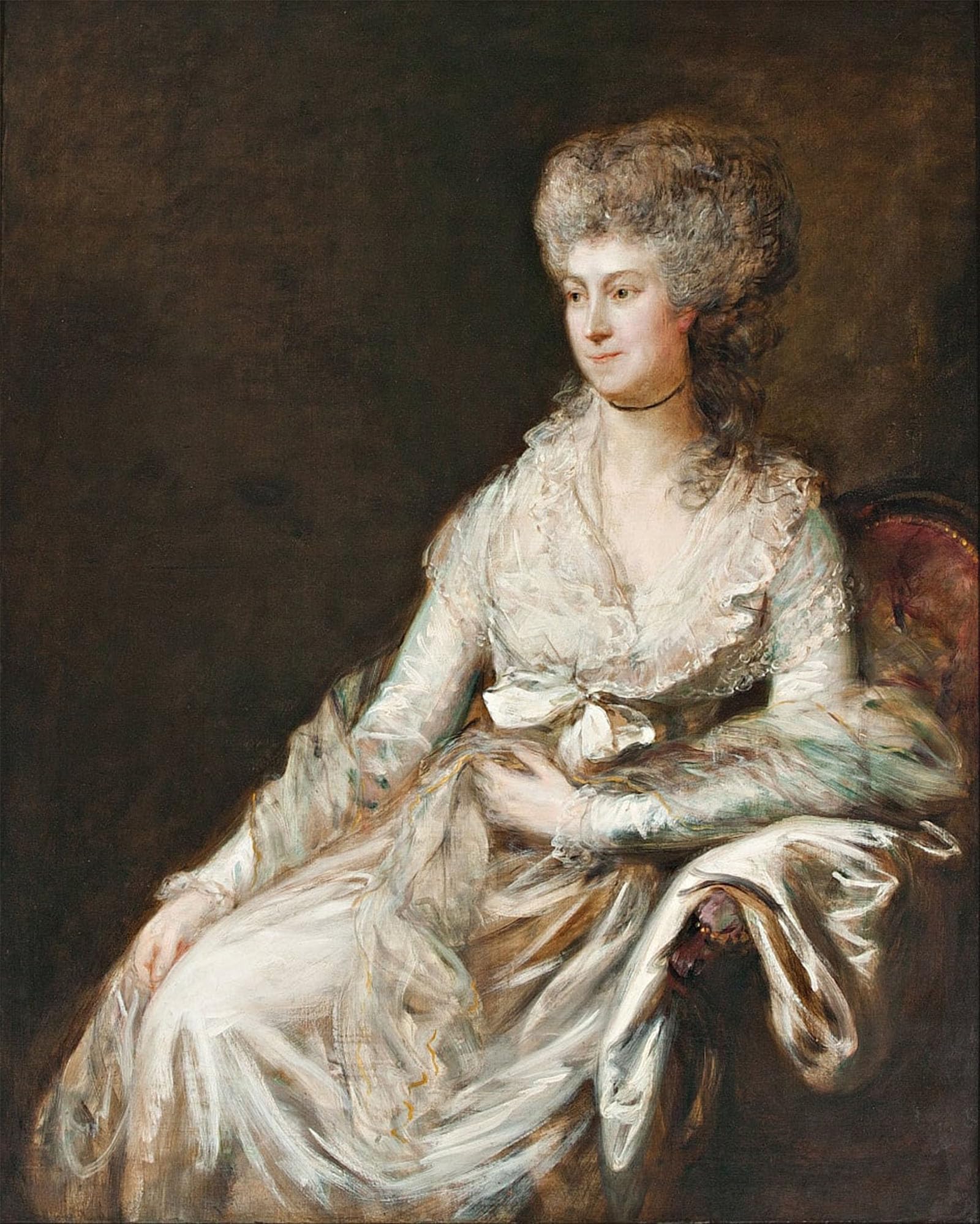 Posteriik No Frame Vintage Print Pop Art Landscape Artwork Madame Lebrun By Gainsborough Art Prints For Office Home Decor 60X90cm