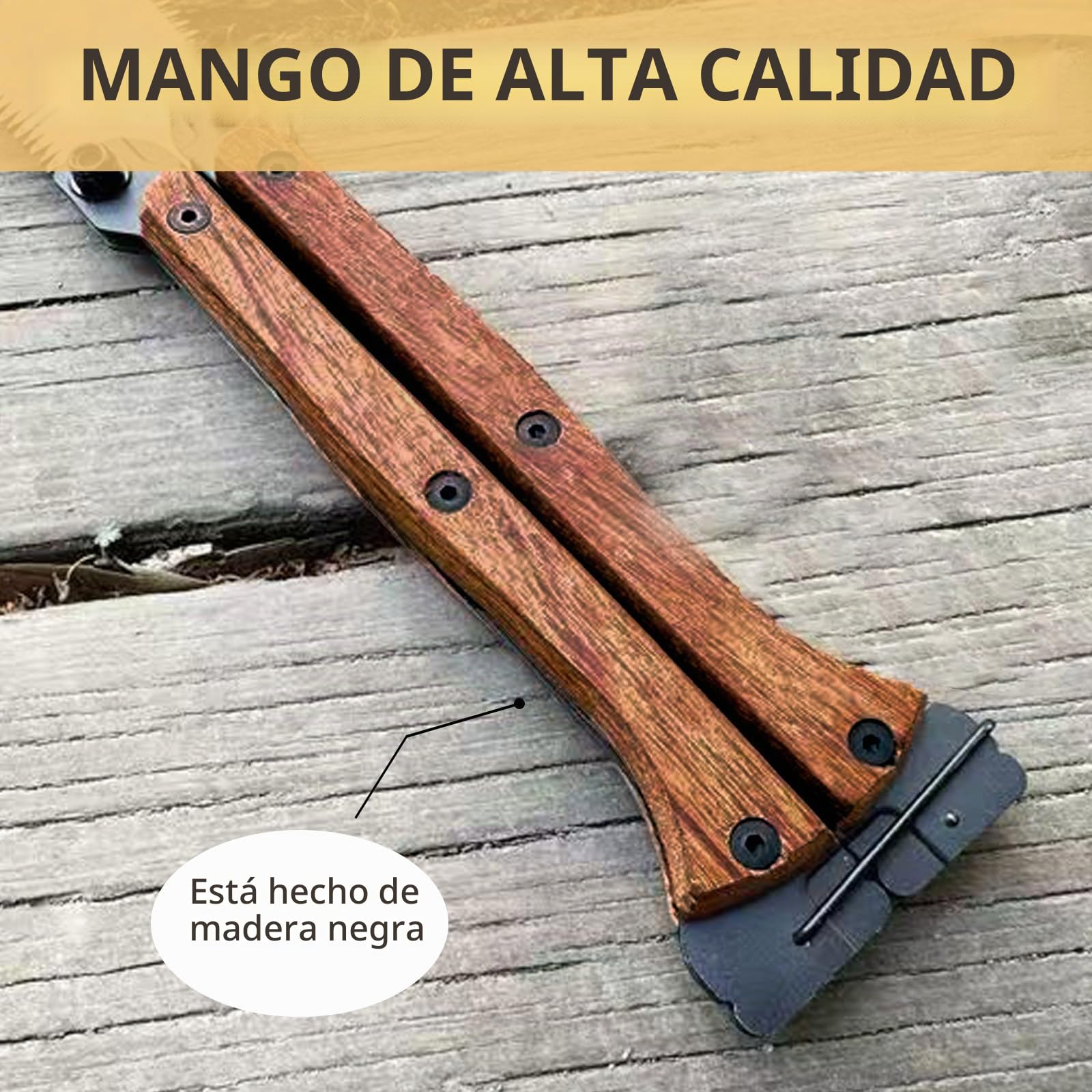 HAISHANG Sierra de Mano Japonesa Plegable de 16 cm con Hoja SK5 de Doble Filo 13/14 TPI, Dientes de Corte en Tres Caras, Sierra Portátil para Carpintería y Bricolaje