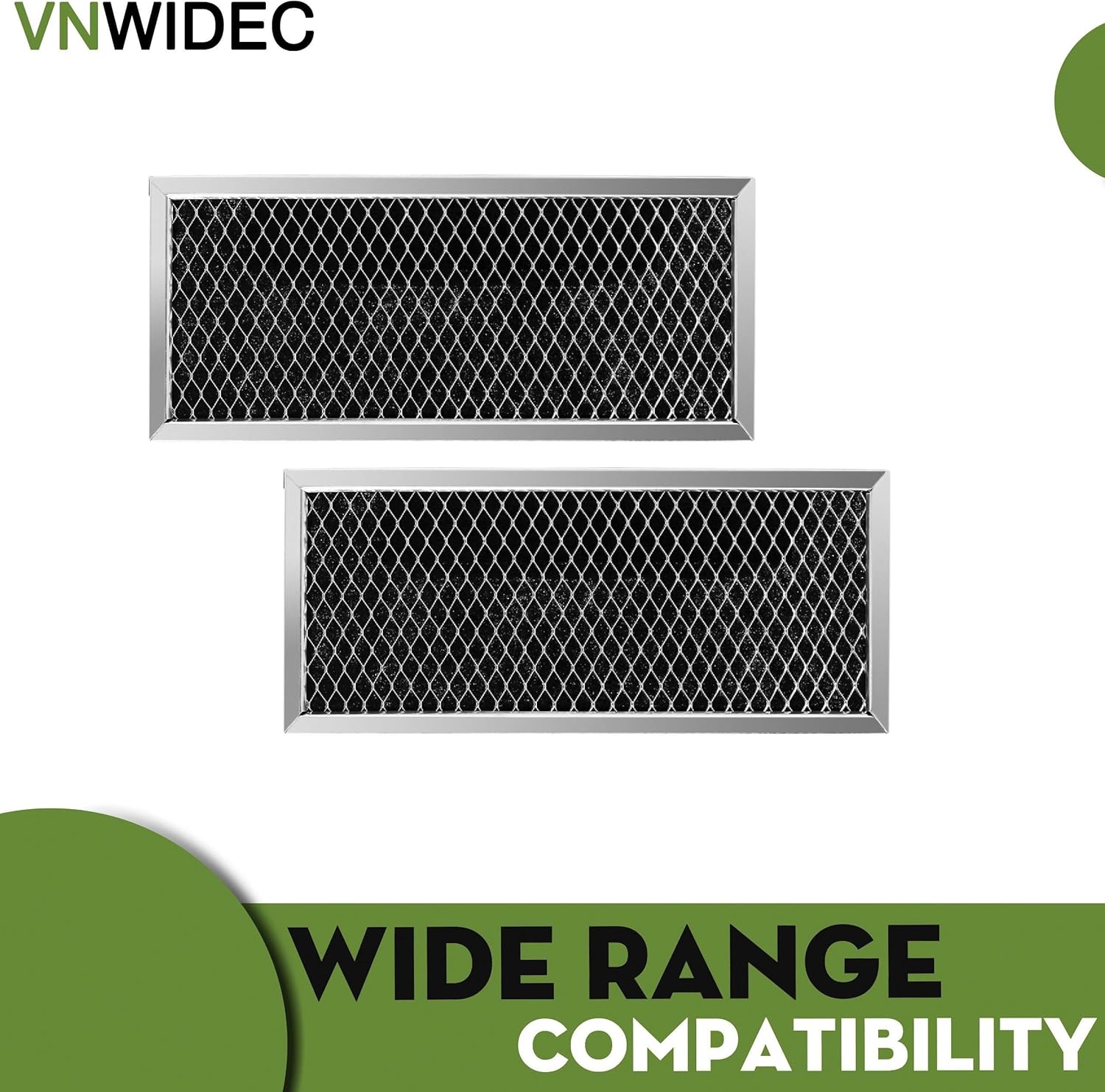 2-Pack Microwave Filter Replacement For General Electric PVM9179EK3ES PVM9179EK4ES PVM9179FL2DS PVM9179FL3DS Microwave
