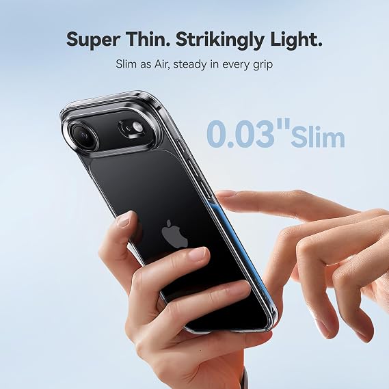 CASEKOO for iPhone Air Case, Crystal Clear, Patented Anti-Yellowing, Slim