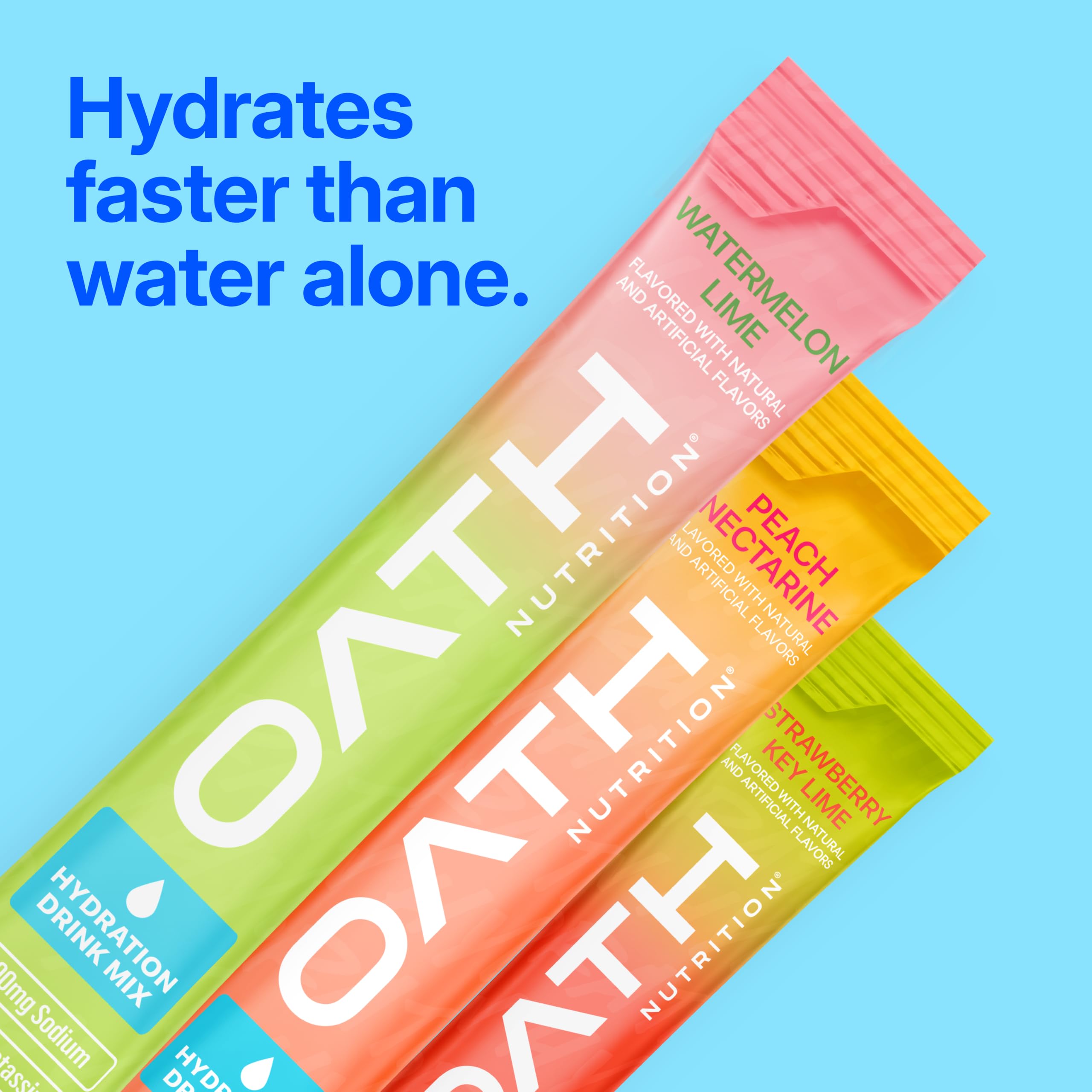 Oath Nutrition Hydration Electrolyte Powder, Complete Electrolyte Blend for Rapid Hydration and Muscle Support, 16 Single-Serve Packets, Strawberry Key Lime — Amazon image 8