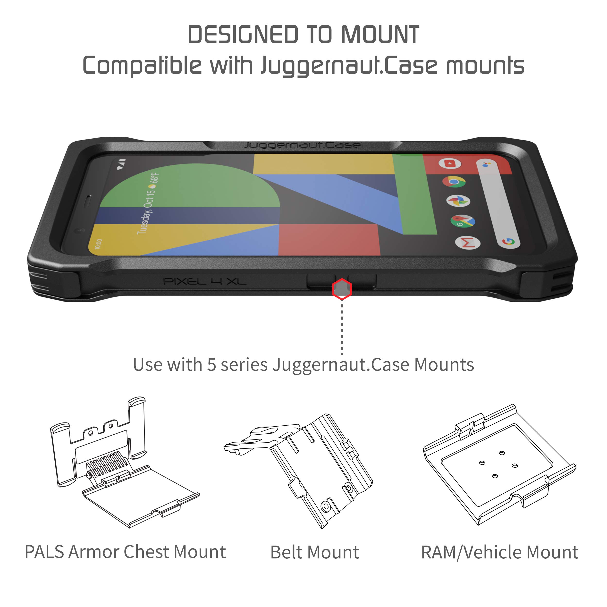 Juggernaut.Case IMPCT for Google Pixel 4XL - Military Grade